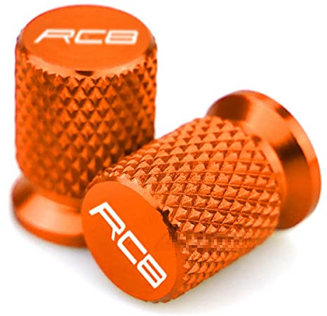 JABL Motorrad CNC Aluminum Reifenventil Ventilkappen, für KTM RC8 1190 RC8 / R All Year Staubkappen Vorbau Valve Caps Abdeckungen, Motorbike Zubehör