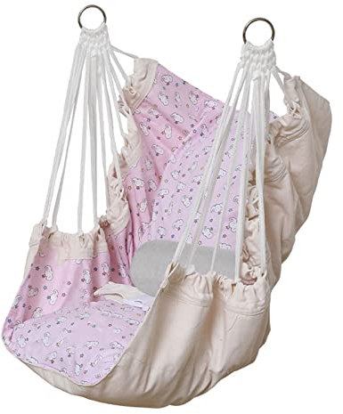 SRHWBF Übergroße Hängesessel-Hängesack Schaukel Mit 3 Kissen Einteilige Verlängerte Hängesessel-Hängesack Schaukel Für Überragenden Komfort (M)