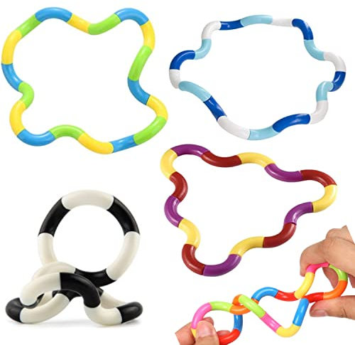 Yeefunjoy 4 Stück Sensory Toys Fidget Toys Stress Relief Fidget Spielzeug, Coole Beschäftigung zum reduzieren von Stress, Depressionenen, ADS & ADHS