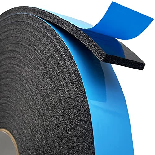 Selbstklebendes Camper Mount Foam Tape 3/40.6 cm x 1 1/10.2 cm x 10.1 m für LKW-Schalen, Wohnmobile, Autos, Boote und Zuhause Hilft Vibrationen, Kratzer und Quietschen zu stoppen Abdichtung um