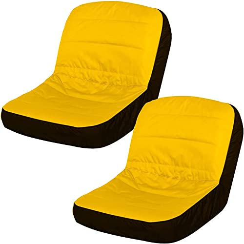 Sitzbezüge für Rasenmäher, wasserdicht, kompatibel mit John Deere/Kubota/Craftsman/Cub Cadet Rasenmäher, universelle Rasenmäher, Traktoren, Sitzbezüge bis zu 35,6 cm Höhe, 2 Stück