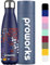 Proworks Edelstahl Trinkflasche | 24 Std. Kalt und 12 Std. Heiß - Vakuum Wasserflasche - Isolierflasche für Sport, Laufen, Fahrrad, Yoga und Camping - 1 Liter - Mitternachtsblau - Verzaubert