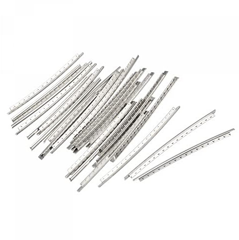 sourcing map E-Gitarren-Griffbrett, 24 Bünde, 2,4 mm, silberfarben, 24 Stück