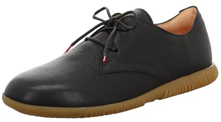 Think! Herren HAUKI chromfrei gegerbte nachhaltige Halbschuhe, SCHWARZ 0000