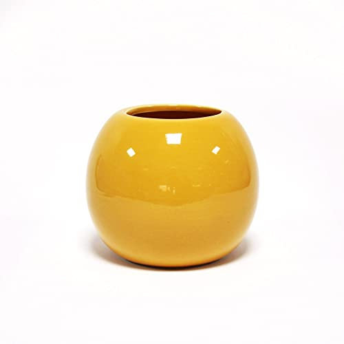 douceur d'intérieur, Gobelet (Diamètre 9.2 x 9 cm) Bullea Ocre, Céramique