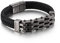 Wycian Armband Schwarz Frauen, Armband Edelstahl Männer Retro-Stil Breit 12mm Lang 21cm Kettenarmband für Jubiläum Geburtstag