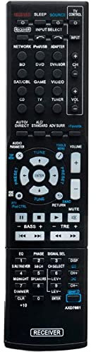 VINABTY AXD7661 Ersetzen Sie die Fernbedienung Passend für Pioneer AV Receiver VSX-422 VSX-521 VSX-1019 VSX-824-K VSX-422-K HTP-071 VSX-42 VSX-527 VSX-827 VSX819VK VSX-822 VSX-1022 VSX422