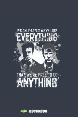 Fight Club Quote RF Notebook: ( 6x 9, 120 Pages ) Wide Ruled Paper Notebook Journal. Wide Lined Workbook for Girls, Boys, Kids, Teens and Students
