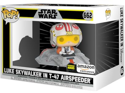 Funko POP! Rides: Star Wars - Luke In T-47 Airspeeder - Amazon Exclusive - Collectable Vinyl Figure - Gift Idea - Official Merchandise - Toys for Kids & Adults - Movies Fans