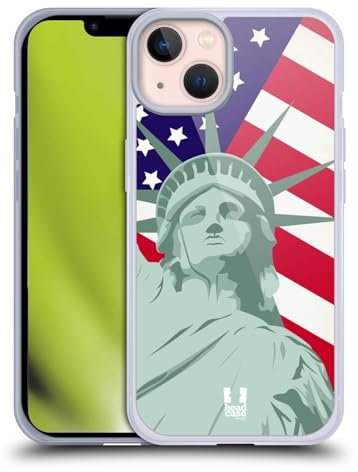 Head Case Designs Freiheit American Pride Soft Gel Handyhülle Hülle kompatibel mit Apple iPhone 13