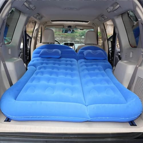 FFOCUS Auto Matratze für Talisman Koleos für Scenic für Kadjar für Clio 4,Aufblasbare Matratze Kofferraum Luftbett Outdoor Luftmatratze Autobett Reisematratze Dickere Luftbett,A-Blue