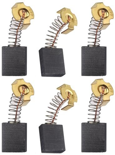 5140011-85 286032-00 - Spazzola di carbone compatibile con sega da banco DeWalt/Black & Decker DW733 DW734 DW735 (confezione da 6)