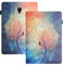 LSPCASA Carcasa para Samsung Galaxy Tab A 10.5 Pulgadas SM-T590/T595 PU+TPU Material Funda Tablet Samsung Galaxy Tab A 10.5 con Ranuras para Tarjetas Fundas Árbol