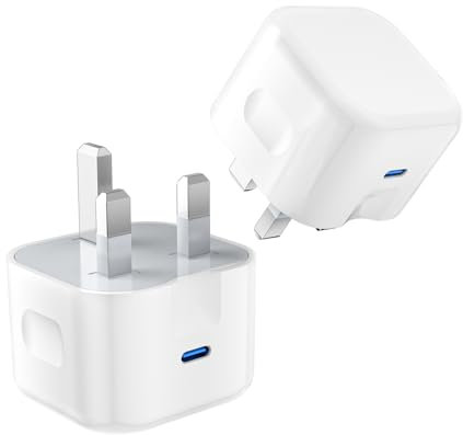 For Samsung Z Flip 7 7 FE 6 5 4 3 2 Z Fold 7 6 5 4 3 2 Charger, 20W USB C Charger Plug Type C Fast PD Adapter Mains UK Wall Charger For Samsung Galaxy Z Flip 7/Flip 7 FE/Fold 7 (White)