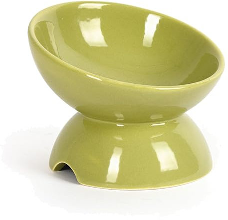 GMYIAK Gamelle surélevée en céramique pour chat - Gamelle surélevée pour chat - Gamelle pour chat - Gamelle pour chat - Gamelle pour chat et eau - Idéale pour chats, chiots et petits chiens - Bol pour