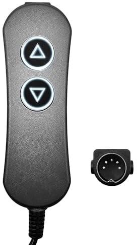 Mulin MLSK111-A1 Fernbedienung für Catnapper Lift Chair mit USB und Hintergrundbeleuchtung, 2 Tasten, 5-polig, passend für Catnapper, Okin, Limoss, Kaidi, Mulin und HHC Motoren, Power Recliner