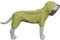 Vierbeiniger, vollständig abdeckender, wasserdichter Hunderegenmantel mit reflektierenden Merkmalen. Regenmäntel für große, mittelgroße und kleine Hunde. Light Green M