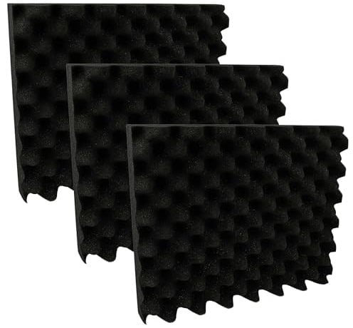 vhbw 3x Deckelpolster kompatibel mit Makita MakPac (Größe 1 bis 4) Werkzeugkoffer - Genoppt, Schaumstoff, Weich