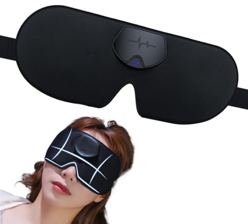 lanliflying Kopfmassagegerät, Schlaf, Augenpflegegerät zur Augenentlastung, komfortabel, tragbar, atmungsaktiv, intelligente Gesichtsmaske zur Druckentlastung, Verspannungen, Tiefschlaf, Entspannung