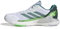 adidas Herren Crazyquick Lightstrike Shoes Padel-Schuhe, Cloud White/Aurora Ivy/Lime Burst, 42 EU