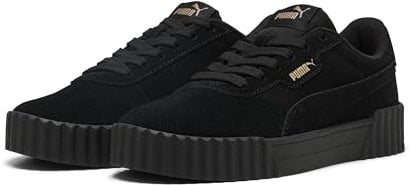 PUMA Damen Carina 3.0 Sd Sneaker, Schwarz Gold, 37 EU