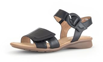 Gabor Damen Riemchensandalen, Frauen Sandalen,sommersandalen,sommerschuhe,freizeitschuhe,offene schuhe,strandschuhe,absatz,schwarz,38 EU / 5 UK