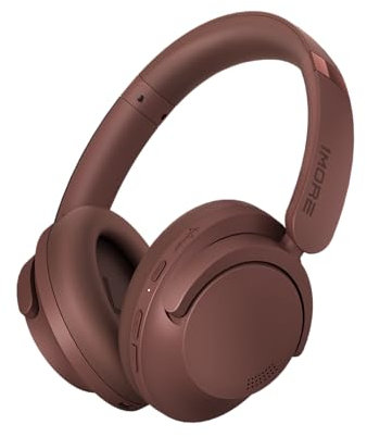 1MORE SonoFlow Pro Cuffie Wireless Over Ear, Cancellazione Attiva del Rumore, 100 Ore Di Riproduzione, LDAC Hi-Res Stereo, Cavo 3.5MM, Bluetooth 5.4, Ricarica Rapida (Marrone)