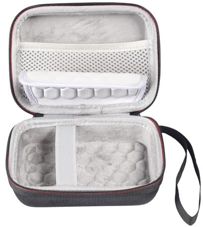 Protective Hard Shell Travel Case for Anker Soundcore Select 4 Go Bluetooth Speaker, Shockproof Storage Carry Bag, Durable Organizer with Mesh Pocket for Cables & Accessories (Black)