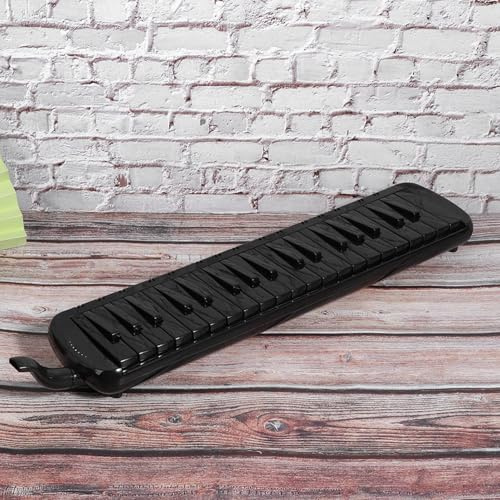 UPALDHOU 37 Key Melodica Professional Melodica mit 2 Mundgebieten und Tasche für Anfänger Erwachsene Schüler Musiker (BLACK)