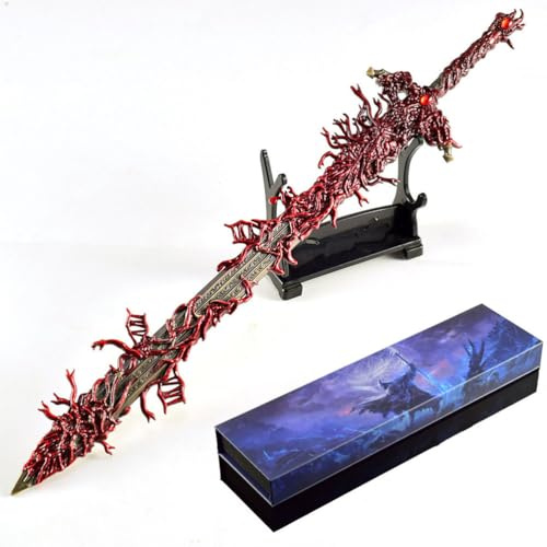 Wonsunte Elden Rings Model 30Cm/11.8In Blasphemous Blade Models with Box Game Prop Collection Desk Ornaments Games Memorabilia Best Gifts for Gamers Collectors