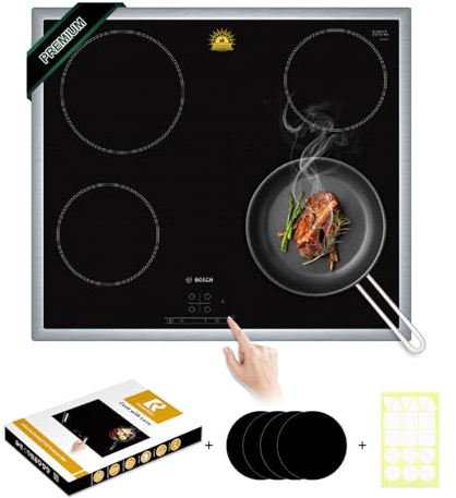 Transluzent Induktionsmatte 54x90cm | Induktionsschutzmatte | Herdabdeckplatte | Herdabdeckung Induktionsfeld | 230°C (450°F) hitzebeständig | Schützt vor Verrutschen und Kratzern