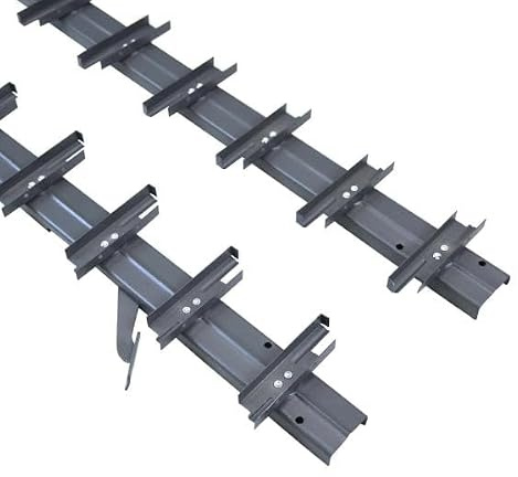 Sellon24 Stahl verzinkt Schwenk-Jalousie Paar 1070 mm RAL 7016 Anthrazit Sichtschutzzaun