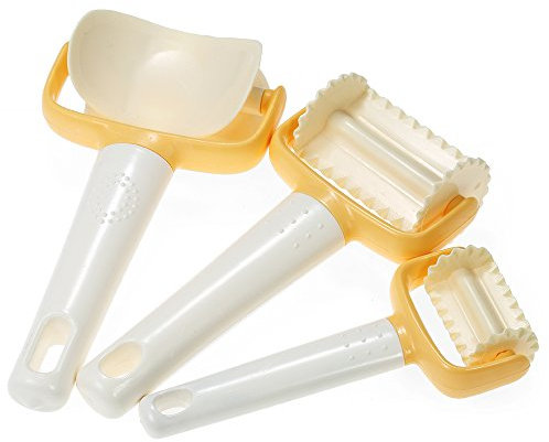 Weehey 3 Teile/Satz Rollen Ausstechformen Rolling Round Cutter Platz Cutter Roller Scheiben Keks Cookies Cutter Teig Rollschneider für Cookie Knödel