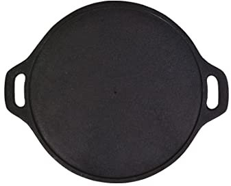 Rock Tawa Dosa Tawa 14 Inch Pre-Seasoned Cast Iron Skillet