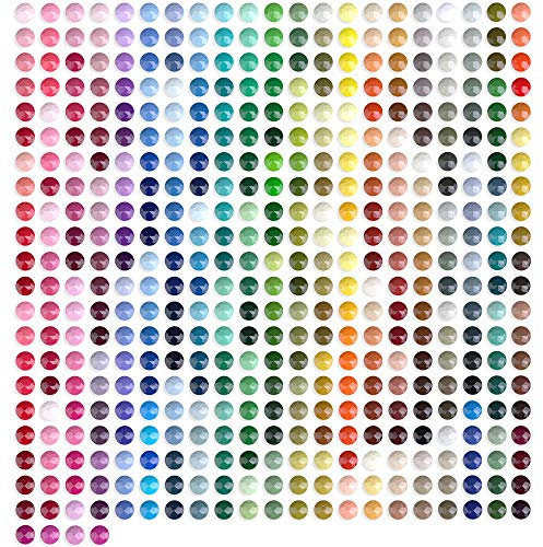 ARTDOT 5D Diamond Painting Zubehör Runder Steine, 445 Farben, 89000 Stück Daiments Painting (200 Stück pro Pack)