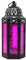 Vela Lanterns Moroccan Decorative Candle Lantern Holder for Ramadan, Pink, Medium