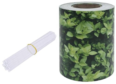 vidaXL Garten Sichtschutz Streifen Zaunblende Zaunfolie Doppelstabmatten Sichtschutzstreifen Gartenzaun Folie Zaun Rolle Zaunfolie PVC 70x0,19m Grün