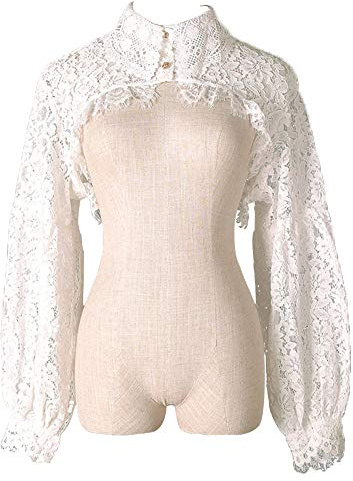 Elegtiskas Detachable Dickey Blouse False Collar Half Shirt Blouse Collar Crop Top