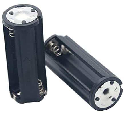 Torcia Lampada Adattatore Caso Convertitore 2 pz Batteria Titolare Nero Cilindrico AAA Plastica Batteria Holder Adattatore Caso Scatola AAA Batteria Titolare 3 Cellule