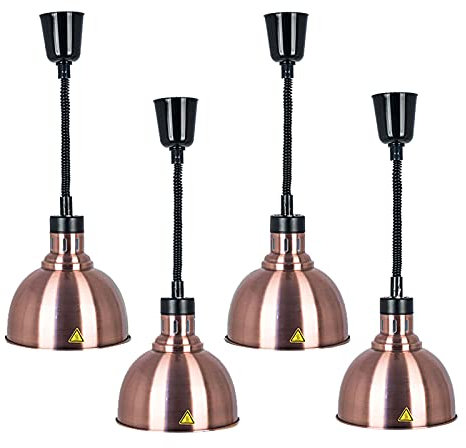 YAOYAOO Lampada Scaldavivande Sospeso Lampada a Calore Commerciale Scaldapiatti per Mantieni Il Cibo Caldo a Lungo, Lampada per Riscaldamento Alimentare per Ristoranti a Buffet Cucina Dell'hotel