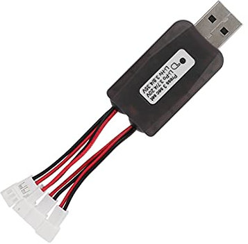 VGEBY Battery Charger, CX405 4CH Micro USB Battery Charger for 1S 3.7V Lipo LiHV 3.8V for RC Helicopter Car Model Accessory Model Toy