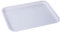 MEISISLEY Vassoio Antiscivolo Fastfood, Rettangolare in Plastica Ristorante Vassoi Rettangolo Scuola Materna Sala da Pranzo Pane Frutta Tazza Vassoio 25x18,White