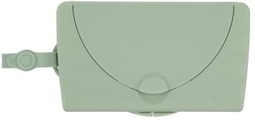 Ubbi On-The-Go Baby Wipes Dispenser, Portable Wipes Contianer for Travel, Diaper Bag Accessory Must Have for Newborns, Reusable Wipes Holder, Sage Green