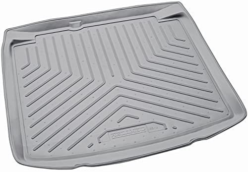 Recambo Gummi Kofferraumwanne Premium passend für VW Golf IV, Schrägheck | 1997-2003 | passgenau mit Rand | Grau