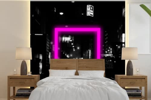 Tapete Fototapete Tapeten Wanddeko 350x350 cm Spiele - Neon - Rosa