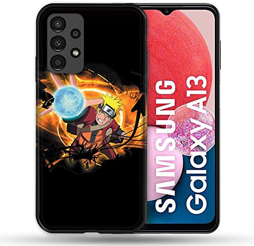 Cokitec Schutzhülle für Samsung Galaxy A13 / A04S, Manga Naruto, Schwarz/Mehrfarbig