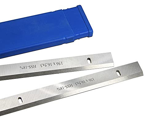 GatherTOOL 2 Stück * HSS 156 x 16,5 x 3 mm Dicke Hobelmesser Holzhobelklinge Holzbearbeitungswerkzeuge Ersatzteile 6 Zoll 156 mm