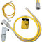 Flexibler Gasschlauch mit Schnellkupplung 1/2''IG x 1/2'' AG 1500 mm Propan Butangasschlauch DN12 Edelstahl PVC Butangas Gasanschlussschlauch Schnellkupplung Gasflaschen Campinggeräte Gaskocher Grill