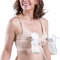 Supermom Pumping and Nursing Bra with Mesh Band, Hands Free Maternity Bra for Breastfeeding, Comfortable Soft Breast Pump Bra with Simpleclasp, Nursing Bra Includes Cup Extender for Breast Pump,