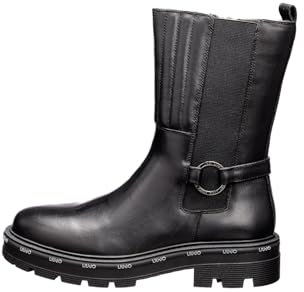 LIU JO Scarpe Taylor 627 stivaletto biker pelle black Z24LJ07 4F3727 38